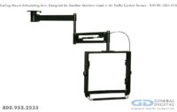 Photo of Ceiling Mount Articulating Arm - For use with GenStar LCD monitors, Part Number 90-1204-015