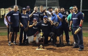 General Digital's winning softball team