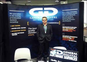 Rafael posing in the General Digital Software Services booth at the 2013 AUVSI Annual Conference
