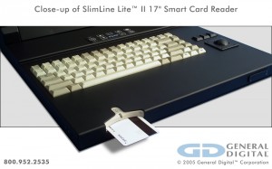 Smart card reader installed into a SlimLine Lite II