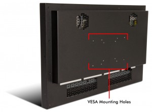 Monitor VESA mounting holes
