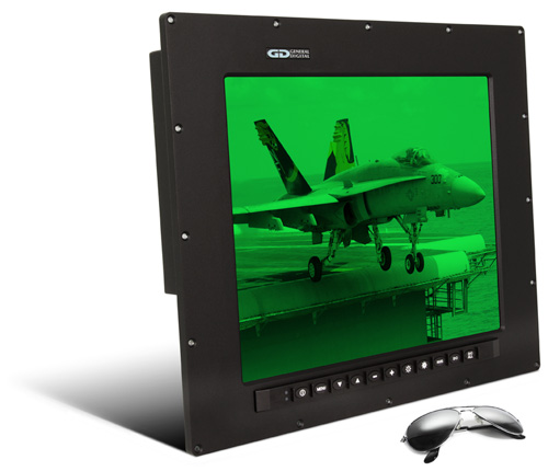 Barracuda - Waterproof sunlight readable NVG compatible military-grade 17-inch monitor
