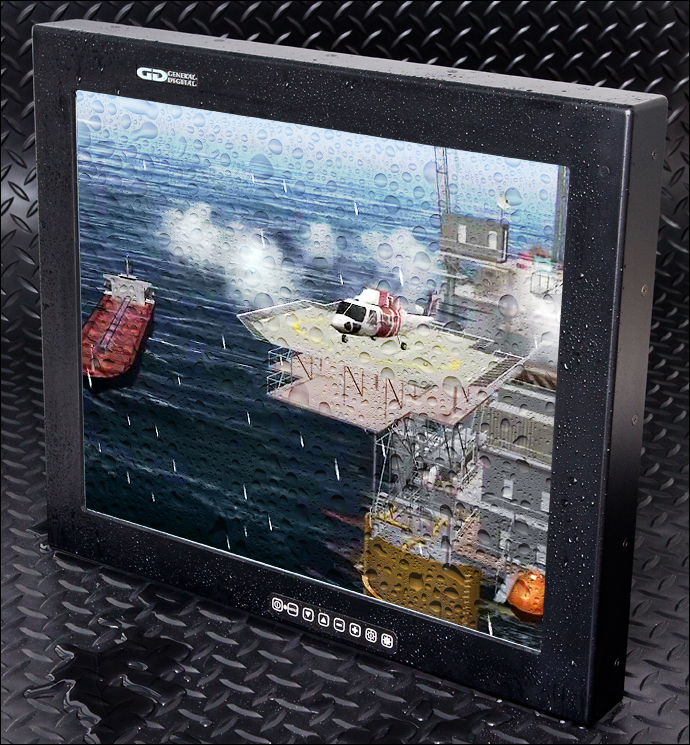 Barracuda 19-inch rugged waterproof monitor