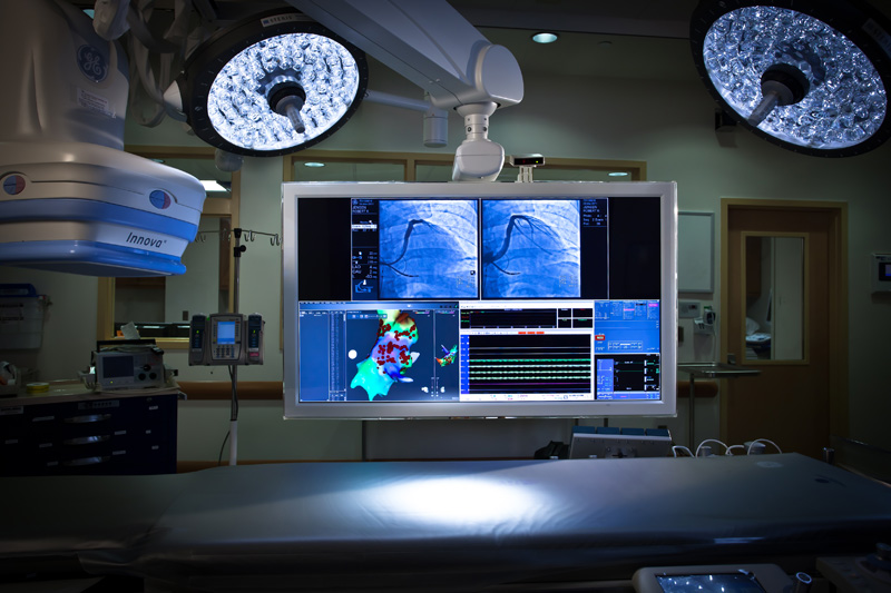 Operating room with monitor