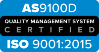 General Digital is AS9100D and ISO 9001:2015 QMS Certified Graphic of AS9100d & ISO 9001:2015 QMS Certified Mark