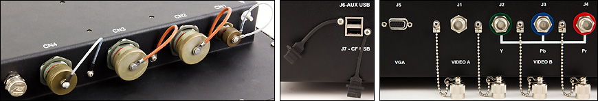 Photo of connector panels