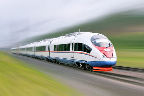 photo of high speed train